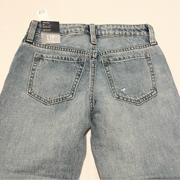 Gap Kids Denim Patch Girlfriend Jeans Size 8 - Picture 10 of 15
